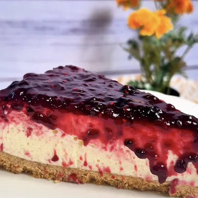 Cheesecake de frutos rojos preparado por Daniela